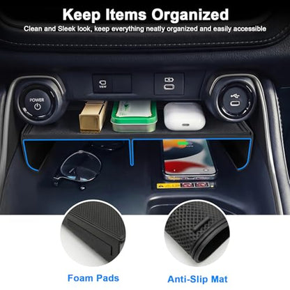 Center Console Organizer Tray for 2023-2026 Toyota Grand Highlander - color: Console Organizer Tray