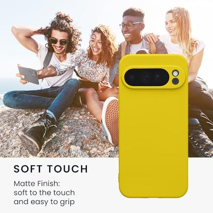 kwmobile Case Compatible with Google Pixel 10 Pro XL Case - Protective Slim TPU Phone Cover - Soft Matte Finish - Radiant Yellow - color: Radiant Yellow, size: Pixel 10 Pro XL
