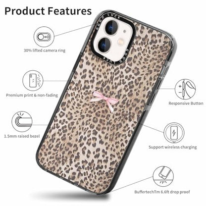 2 Pack Cute Cheetah Print Phone Case for iPhone 12/iPhone 12 Pro Pink Bow Case 6.1", Clear Coquette Fashion Luxury Leopard Pattern Design Girls Women Funda Shockproof Soft TPU Protection Cover - color: Cheetah Print 04, size: iPhone 12 / iPhone 12 Pro