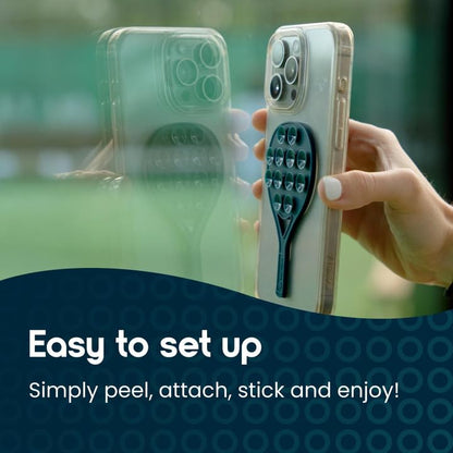 Silicone Suction Phone Mount for Padel Glass Wall, Midnight Blue - color: Midnight Blue