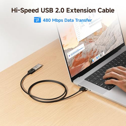 Cable Matters 3-Pack USB Extension Cable, USB Extender, 6ft, Black - size: 6 Feet, style: 3-Pack