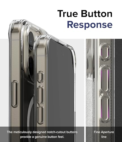 Ringke for iPhone 15 Pro Max Case [Fusion Magnetic Matte Clear] | Compatible with MagSafe, Oil & Dirt Resistant, Anti-Fingerprint Technology Prevents Oily Smudges, Feels Velvety Soft - size: iPhone 15 Pro Max