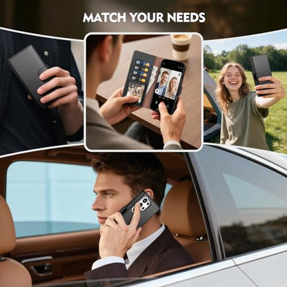 Compatible with Samsung Galaxy S26 Ultra Case Wallet with Card Holder [4 Card Slot] Women Men,RFID Blocking PU Leather Phone Case Flip Protector Cover Credit Card Slot Kickstand,Black - color: Black, size: Samsung Galaxy S26 Ultra - 6.9"