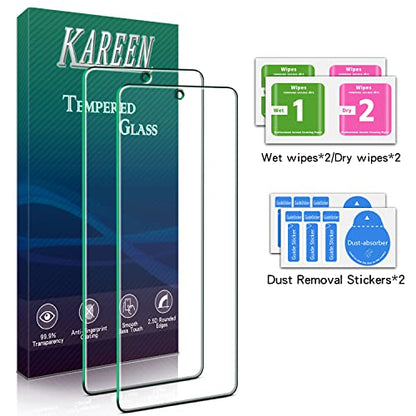 KAREEN 2 Pack Screen Protector for Samsung Galaxy A51, A51 5G, A51 5G UW - size: [Regular]Samsung A51