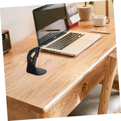 Wireless Charging Dock Stand Black Aluminum Alloy for Desk