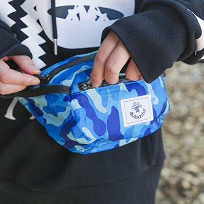 4Monster Hiking Waist Packs Portable,Water Resistant Fanny Bag with Adjustable Strap,Lightweight Crossbody Chest Bag Slim Bag - color: Navy Blue