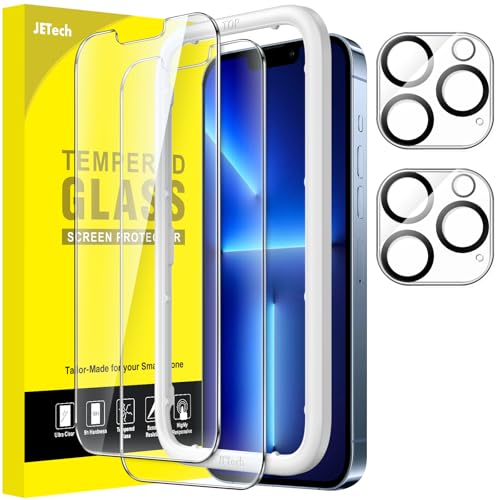 JETech Screen Protector for iPhone 13 Pro, 2+2 Pack - size: iPhone 13 Pro