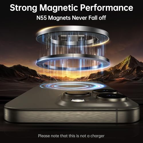 Syncwire Fits MagSafe Car Mount Magnetic Phone Holder for Dash and Tesla - color: Titanium Silver