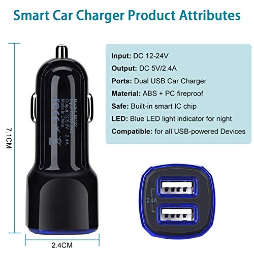 Car Charger Android for Samsung Galaxy J7 Crown/Prime/Pro/Sky Pro/Refine/