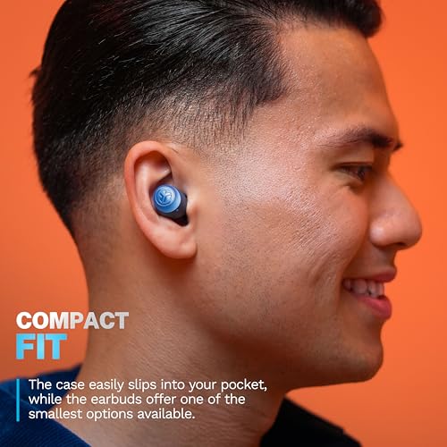 JLab Go Air Pop+ True Wireless Earbuds, in Ear Headphones, Bluetooth Earphones, 35H Playtime Ear Buds, Bluetooth Earbuds with Microphone, USB-C Charging Case, Dual Connect, EQ3 Sound, Navy Blue - color: Navy, style: Matte