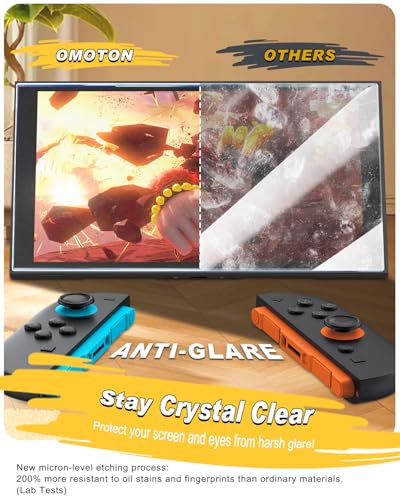 OMOTON Screen Protector for Nintendo Switch 2, Anti Glare - size: Switch 2 Matte - 7.9 Inch