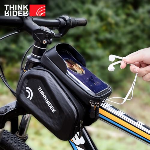 ThinkRider Bike Bag 2L Frame Front Tube Cycling Bag Bicycle Waterproof Phone Case Holder 7 Inches Touchscreen Bag Accessories