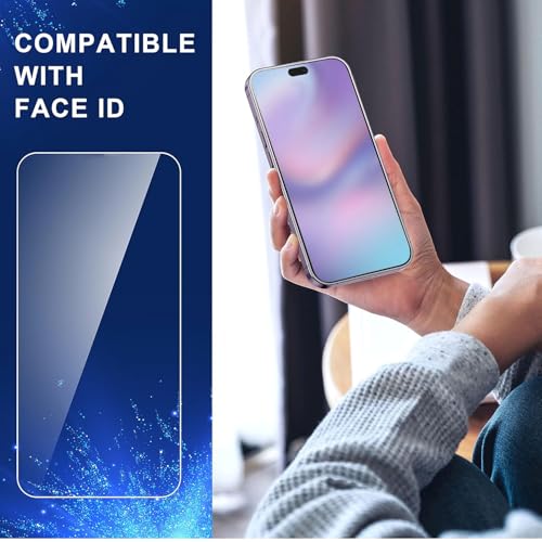 ImpactStrong 3-Pack Shatterproof Tempered Glass Screen Protector for iPhone 17 [Easy Installation Frame] [Bubble Free] [9H Hardness] [Full Coverage] Case Friendly, 6.3 Inch - size: iPhone 17