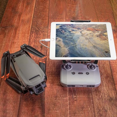Phone Mount for DJI Mavic, New Remote Control Phone Tablet Mount Bracket, Foldable Holder Replacement for DJI Mavic Air 2/Air2S/Mini 2/Mini SE/Zoom/FIMI X8SE Series/Hubsan Zino Series Drone