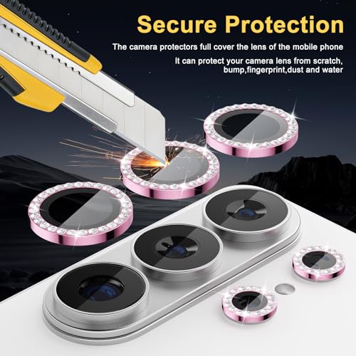 Camera Lens Protector for Samsung Galaxy S26 Ultra, Diamond Pink - color: Diamond Pink