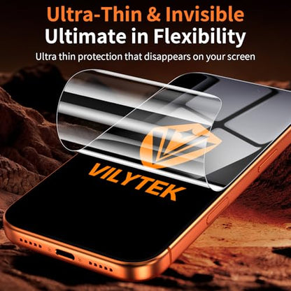 Flexible Screen Protector for iPhone 17/17 Pro, Easy to Install, Ultra-Thin & Invisible, 9H+ Hardness Explosion-Proof, Oleophobic Coating