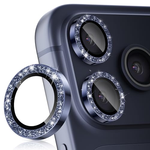 imluckies Camera Lens Protector for iPhone 17 Pro/iPhone 17 Pro Max - color: Bling Blue