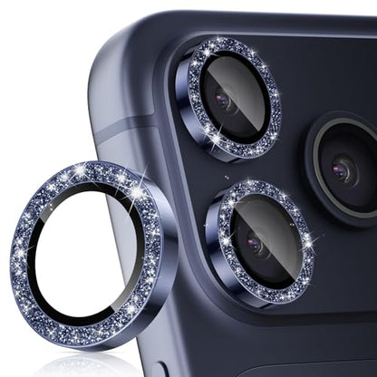 imluckies Camera Lens Protector for iPhone 17 Pro/iPhone 17 Pro Max - color: Bling Blue