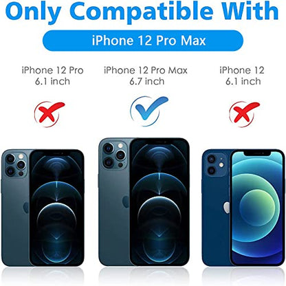 imluckies Camera Lens Protector for iPhone 12 Pro Max 6.7" Tempered Glass, HD Clear & 9H Hardness, Case-Friendly, Scratch Resistant, Easy Installation[3 Pack] - size: 12 Pro Max-Black