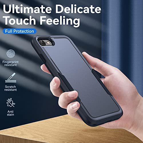 for iPhone SE Case 2022(3rd)/2020(2nd)/iPhone 7/8 Case, with Screen Protector,[Military Grade Drop Tested] Heavy-Duty Tough Rugged Shockproof Protective Phone Case, Blue - color: Blue
