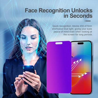 PDDKISS Compatible for iPhone 15/iPhone 16 Privacy Screen Protector - size: for iPhone 15 - 6.1 inch