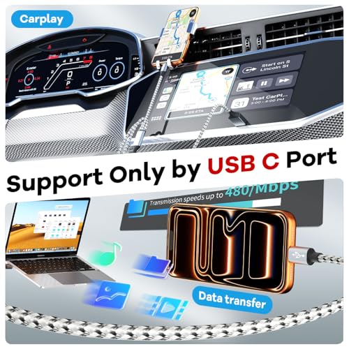 Travel Essentials 3in1 Multi Charging Cable for iPhone Watch Charger 3PK5FT - color: Light Gray&White, size: AC to C+L+iWatch