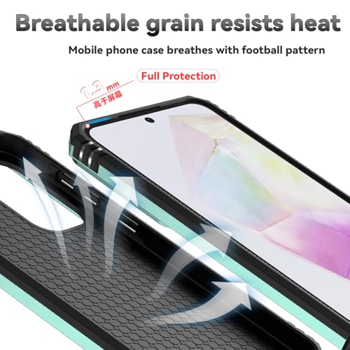 for Samsung Galaxy A36 5G Case with Slide Camera Cover HD Screen Protector [Military Grade 16ft. Drop Tested] Magnetic Ring Holder Kickstand Protective Phone Case for Galaxy A36 5G 2025, Dark Green - color: Dark Green w/ Slide Camera 2nd gen. Military Gra