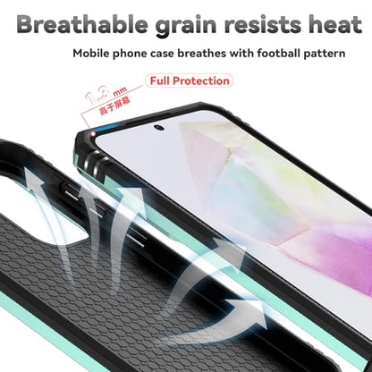 for Samsung Galaxy A36 5G Case with Slide Camera Cover HD Screen Protector [Military Grade 16ft. Drop Tested] Magnetic Ring Holder Kickstand Protective Phone Case for Galaxy A36 5G 2025, Dark Green - color: Dark Green w/ Slide Camera 2nd gen. Military Gra