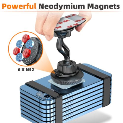 Magnetic Phone Holder for Car Dashboard, Large 3M Adhesive Mount Base - style: Magnetic Car Phone Mount