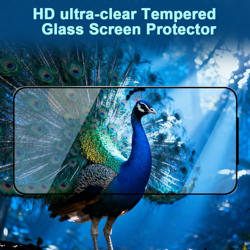 9H+ Tempered Glass for iPhone 17 Air Screen Protector with Auto Dust Removal Installation Frame Military Grade Protection (Scratch, Shatter, Drop Resistance) Full Edge Coverage 6.5" 2025, 2 Pack - size: iPhone 17 Air