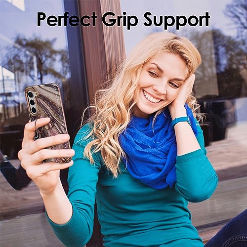 Phone Ring Grip Holder, 360° Rotation Cell Phone Grip Stand, Finger Ring Stand, Metal Finger Ring Grip Kickstand Compatible with iPhone 17 Pro Max 16 15 14 13 12 Magsafe Accessories, Black - color: Distant Black