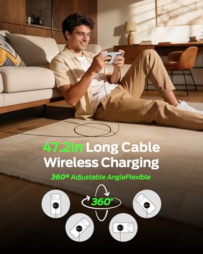 MOVESPEED for MagSafe Charger, Qi2.2 Certified 25W Magnetic Wireless Fast Charging Pad Compatible with iPhone 17/16/15/14/13/12 Series, AirPods Pro 4/3/2, Samsung Galaxy and More(Black)