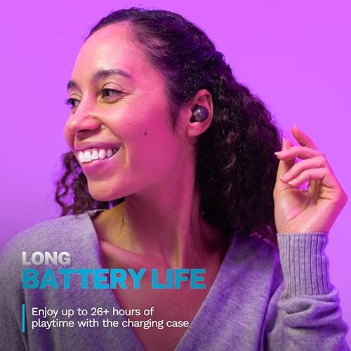 JLab Go Air Pop+ Earbuds, Dual Connect, EQ3 Sound, Clear - color: Clear, style: Matte