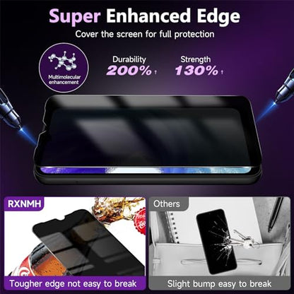Samsung Galaxy A15 Privacy Screen Protector & Camera Lens Protector - size: Samsung Galaxy A15