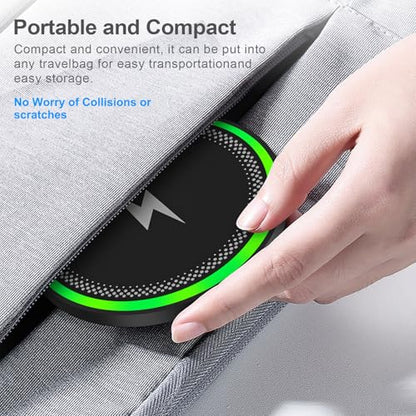 Wireless Charger Samsung Pad Fast Charging for Galaxy Z Fold 7 6 S26 Ultra - color: Full Black