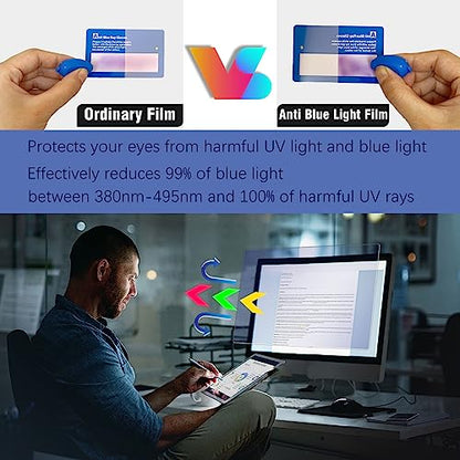 2 PCS 24" Anti Blue Light Screen Protector for Sceptre/LG/Dell/HP/Acer/ViewSonic/ASUS/Aoc/Samsung 24 Inch 16:9 Widescreen Desktop Monitor,Eye Protection & Anti Glare film - size: 24 inch-Anti Blue Light