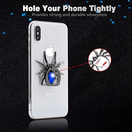 Allengel Phone Ring Holder Grip, Animal 360 Rotation Diamond Metal Finger Ring Grip Kickstand for All Smartphone, Tablets and Case - Royal Blue - color: Blue