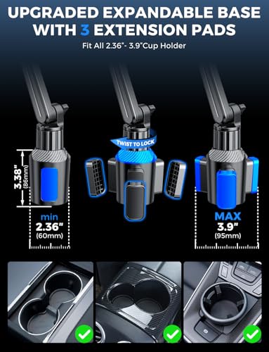 eSamcore Cup Holder Tablet Mount for Truck, Car Tablet Holder, iPad Stand