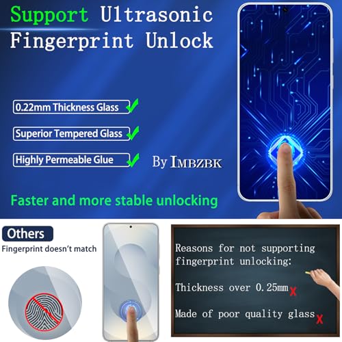 IMBZBK Screen Protector for Samsung Galaxy S25 Plus, 3+3 Pack - color: S25 Plus-Transparent