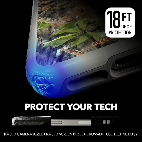 Mossy Oak | Obsession | Dual-Layer Case in Gray Designed for iPhone 13 Pro Shock & Drop Proof - Durable | As Seen on Shark Tank - color: Obsession | Gray, size: Apple iPhone 13 Pro