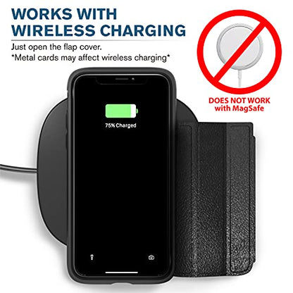 VENA vCommute for iPhone 12 / iPhone 12 Pro Wallet Case, Black - color: Black, size: iPhone 12/ 12 Pro