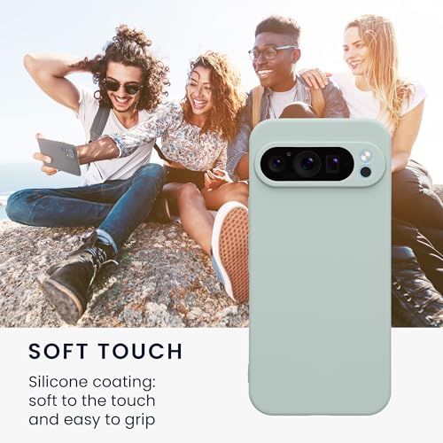 kwmobile Case Compatible with Google Pixel 9 Pro XL Case - Protective Slim TPU Phone Cover - Soft Matte Finish - Cool Mint - color: Cool Mint