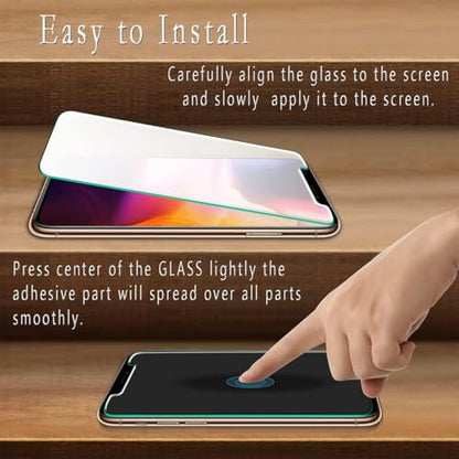 Full Edge Tempered Glass Screen Protector for iPhone 11 Pro/XS/X 5.8 inch 5 Pack Edge Reinforcement, Self-Aligning Installation, Case Friendly HD Screen Protectors