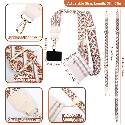 XANGNIER Clip and Go Strap for Phone with Wallet Crossbody,Multicolor 2 - color: Multicolor 2