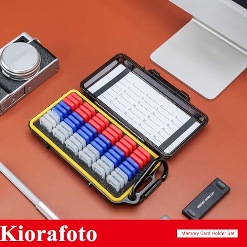 Dual Protect Micro SD Card Case with 54 PCS Clear Memory Card Holders - color: for 54 Micro SD（With Box）