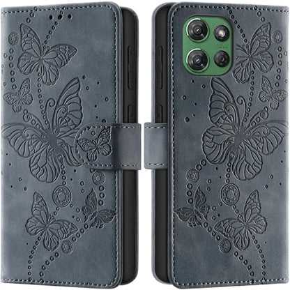 Case Wallet for Motorola Moto G Power 2025/ G Power 2026, Gray Purple | RFID Blocking, 3 Card Holder Stand, Shockproof TPU Shell, PU Leather Magnetic Closure, 6.8-inch - color: Gray Purple