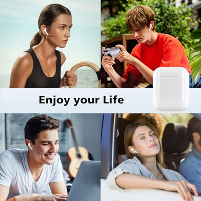Wireless Charging Case Compatible with AirPod 1 2, Air Pods 1 2 Charger Case Replacement with Bluetooth Pairing Sync Button, No Earbuds,White - color: Air Pod Charging Case