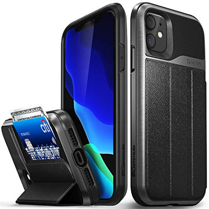 VENA vCommute for iPhone 11 Wallet Case, Black - color: Black, size: iPhone 11