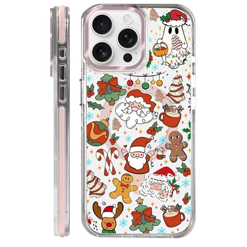 Clear Case for iPhone 15 Pro Max, [Magnetic Charging Compatible][Military-Grade Protection][Anti-Yellowing] Shockproof Slim Magnetic Phone Case for iPhone 15 Pro Max, Christmas Doodle - color: Christmas Doodle, size: iPhone 15 Pro Max