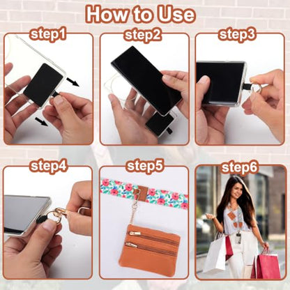 XANGNIER Clip and Go Strap for Phone with Wallet Crossbody,Multicolor 28 - color: Multicolor 28